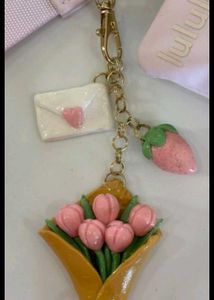 Cute Clay Charm Keychain
