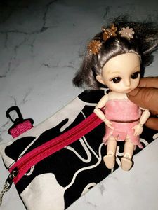 Cute Doll with Fashionable Pouch pake of 2 combo