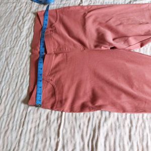 Terracotta Colored Slim Fit Pants