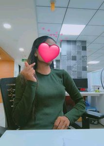 Solid Green Long Sleeve Top