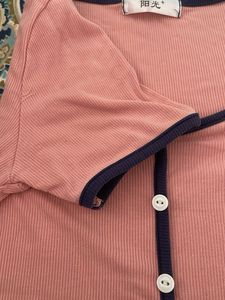 Cozy Ribbed Button-Up Top