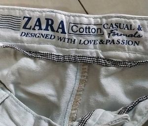 Zara Cotton Casual Pants