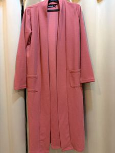 Dusty Rose Longline Cardigan
