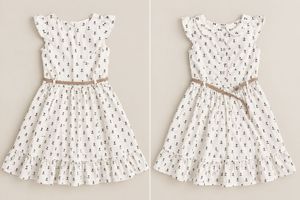 Cute Floral Print Dress for Girls