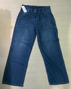 Classic Blue Wide Leg Jeans