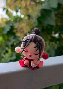 Skull panda red doll Figurine