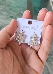 Sparkling Crystal Stud Earrings