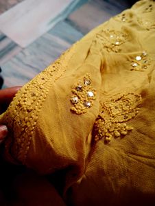 PROBLI Chicken Work Pure Chicke Brand Gharara Set