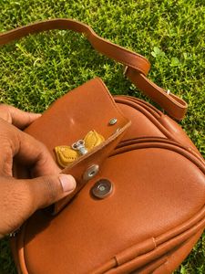Cute Brown Butterfly Crossbody pouch bag
