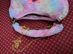 New Fuzzy Rainbow Butterfly Bag