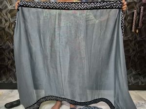 Black Velvet Embroidered Saree(negotiable)