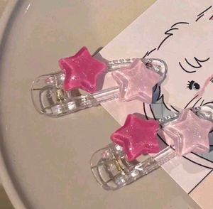 Sparkly Star Hair Clips Set