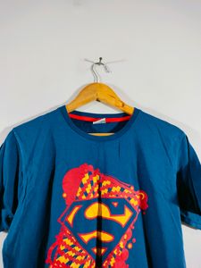 Blue Printed T Shirt (Men's)