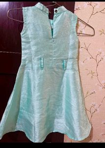 Teal A-Line Dress kids girls usa imported