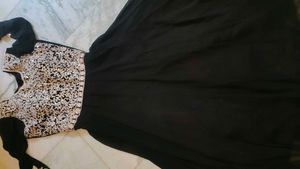 Elegant Black Embroidered anarkali set
