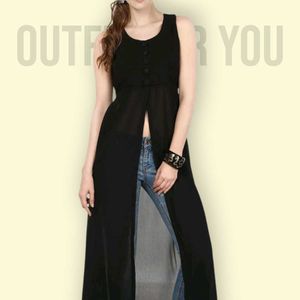 A-line Black Kurti