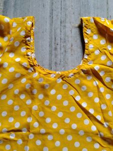 Yellow Polka Dot Blouse