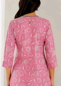 Pink floral kurti for college wear...💗✨