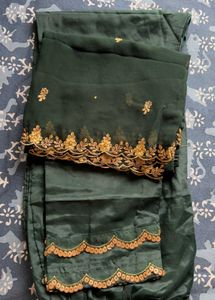 Elegant Green Embroidered Kurta set