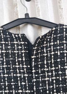 Chic Tweed Dress ( length  75cm)