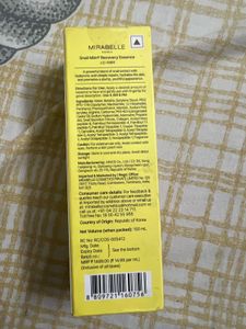 sealed Mirabelle Snail Mucin Recovery Essenc