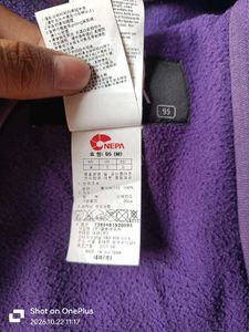 Brand is NEPA Purple Fleece Zip-Up Jacket OG
