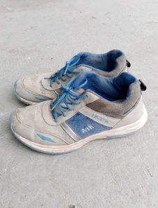 Blue &amp; White Athletic Sneakers