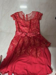 Stunning Red Embellished Gown