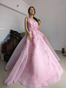 Heavy Pink Mesh GOWN