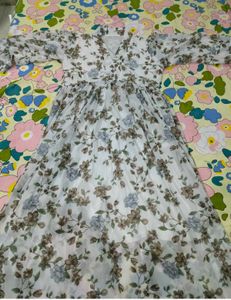 Elegant Floral Print Maxi Dress
