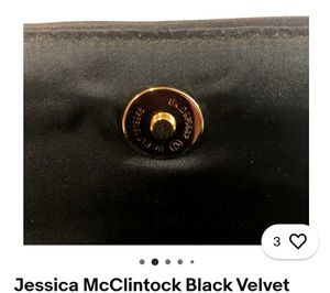Jessica McClintock Black Velvet Crossbody