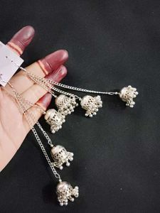 Chain style mini Jhumka Long Earrings🤩