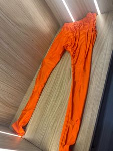 Vibrant Orange Embroidered Anarkali Gown