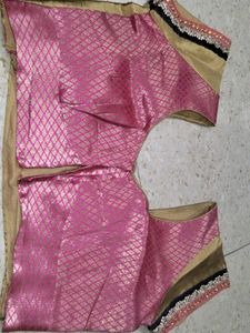 Elegant Pink &amp; Gold Blouse
