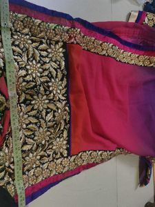 Embellished Ombre Kurta dual colour heavy embroide