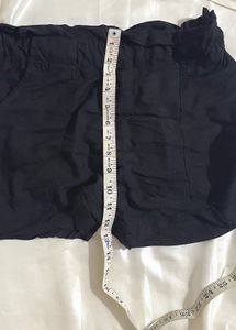 Black High-Waisted Shorts