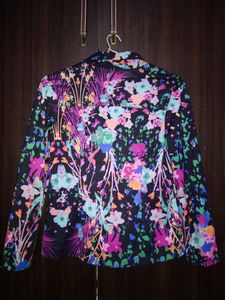Fig Colours Splash Black Blazer