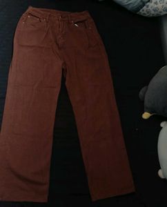 ᝰ.ᐟ Wide Leg Brown Jeans