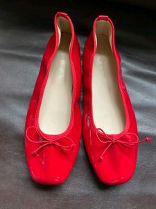 Colourful Red Patent Ballerina Flats
