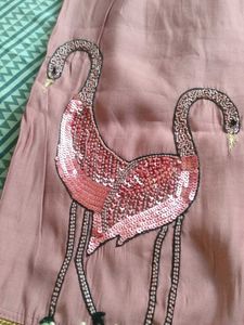 unused Pink Embroidered cordset