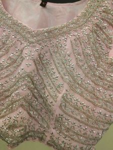 Pink Pleated Ethnic Skirt