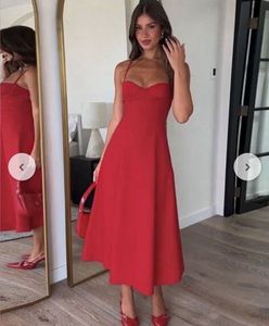 Backless Red Midi Dress🌶️