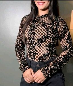 Elegant Patterned Bodysuit