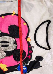Very Cute Mickey Mouse Top With Beautiful Shorts