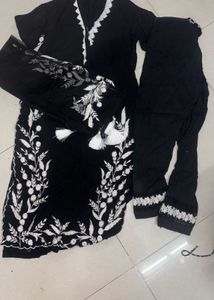 Embellished Dark Blue Kurta