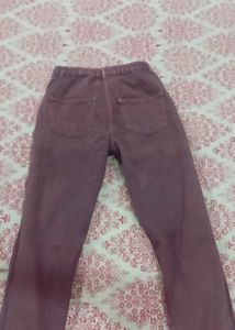 Women's Relaxed Fit Purple Jeans
