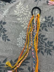 Boho Braided Hair Tie with Shells