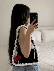 Crocheted Cherry Bag