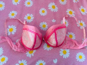 Pink Lace Bra