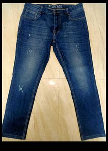 Mens Rev's Blue Torn stretchable Jeans